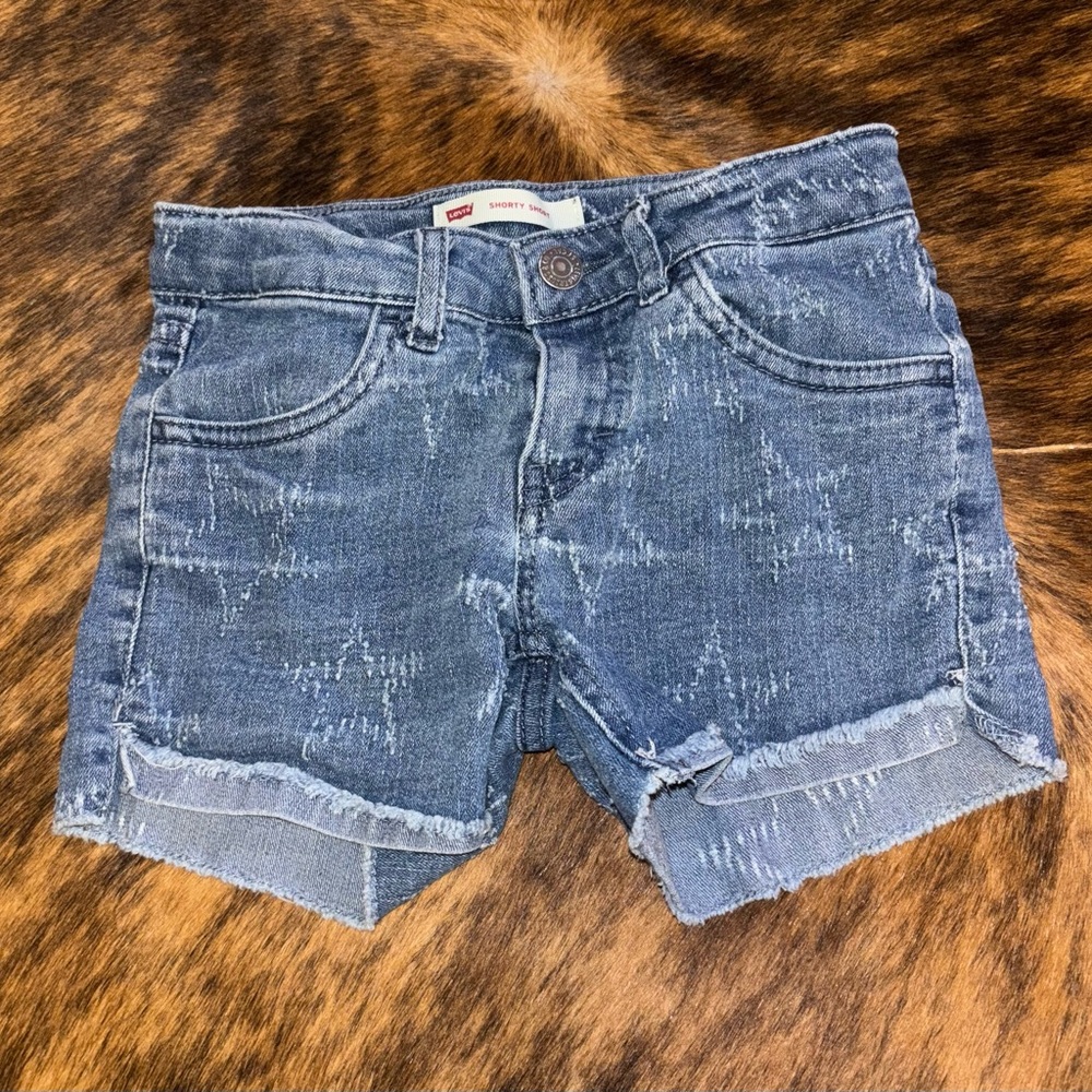 Levi's Star Patterned Denim Shorts